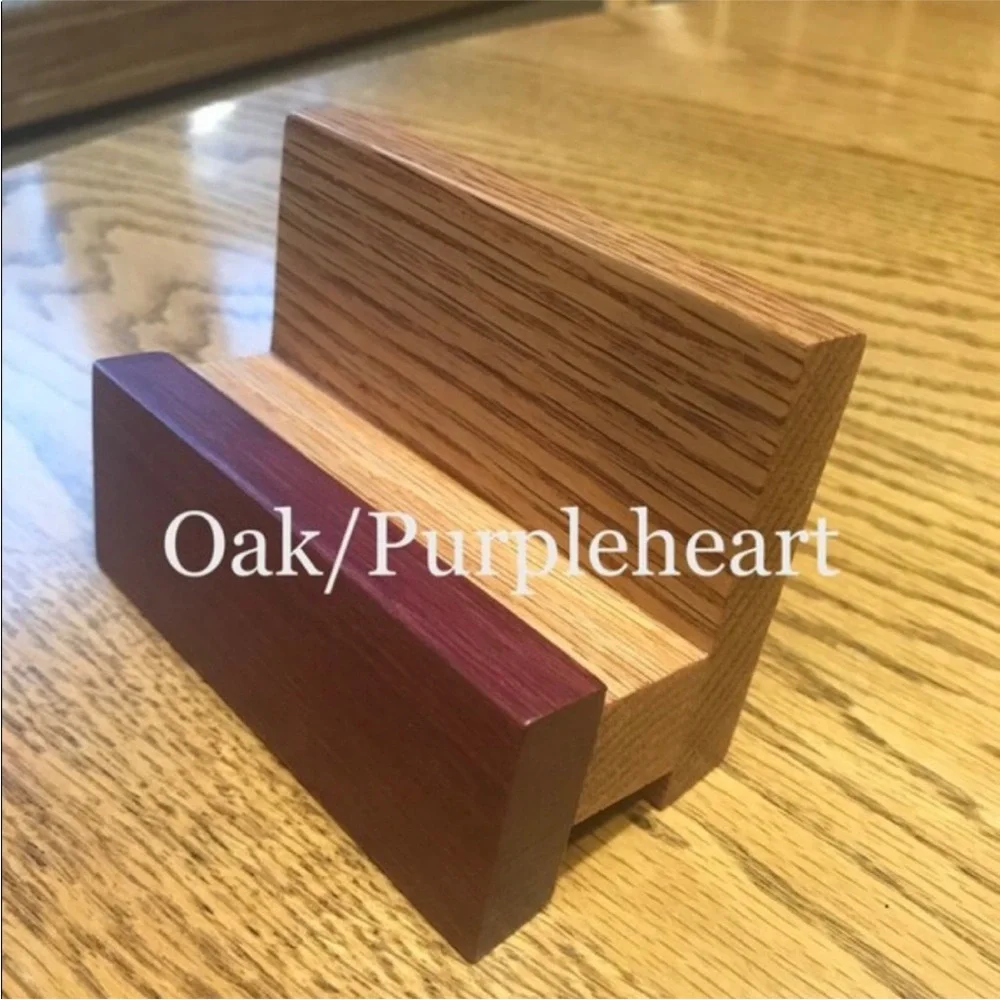 Hand crafted real wood Business Card Holder